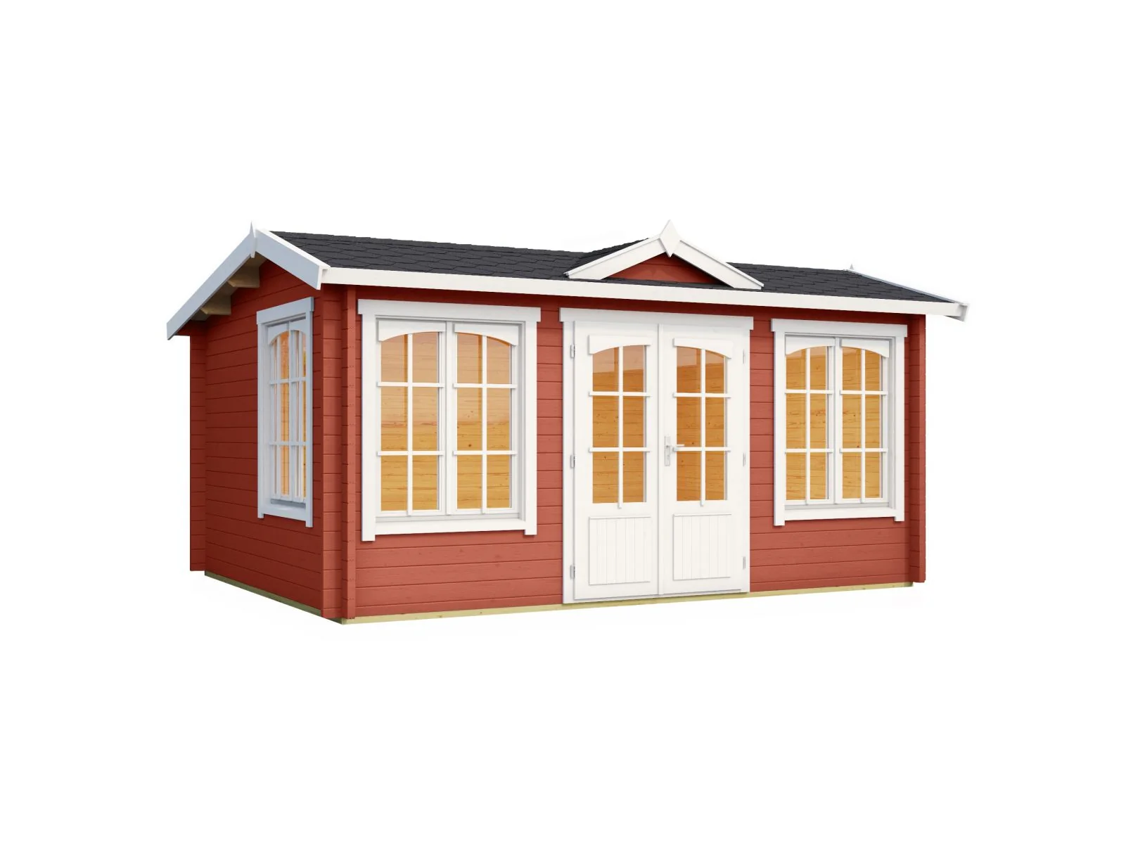 Lasita Gartenhaus Windsor 44 schwedenrot 44 mm - Image 2