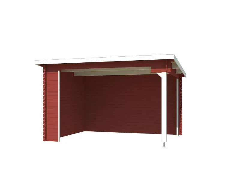 Lasita Unterstand / Lounge Buffalo 380 schwedenrot 28 mm - Image 2