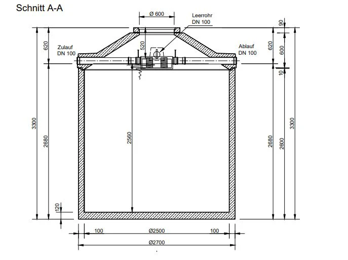 Mall Betonzisterne Family 12500 Liter, begehbar, mit Patronenfilter - Image 3