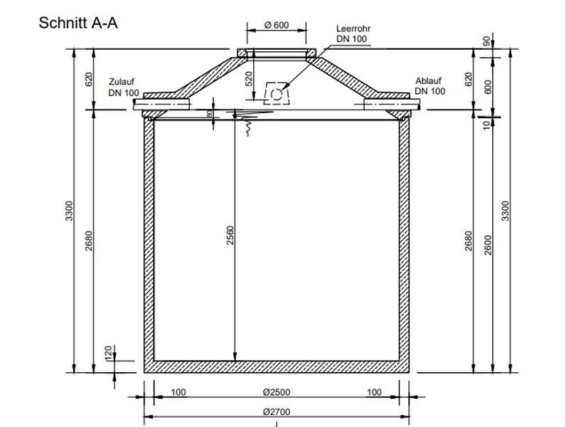 Mall Betonzisterne Family 12500 Liter, begehbar, ohne Filter - Image 2