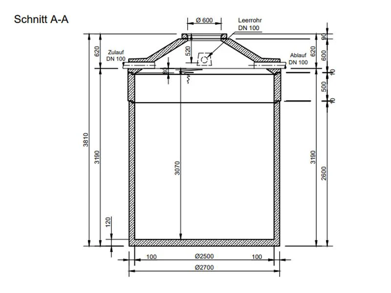 Mall Betonzisterne Family 15000 Liter, begehbar, ohne Filter - Image 2