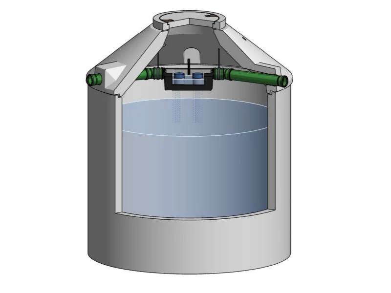 Mall Betonzisterne Family 3200 Liter, begehbar, mit Patronenfilter
