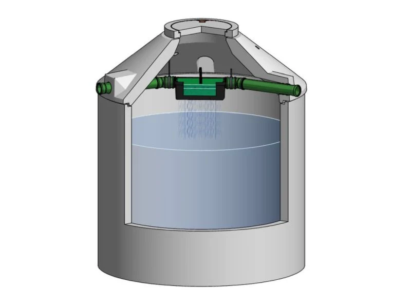 Mall Betonzisterne Family 5800 Liter, begehbar, mit Trapezfilter