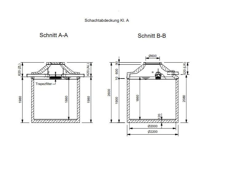 Mall Betonzisterne Family 5800 Liter, begehbar, mit Trapezfilter - Image 3
