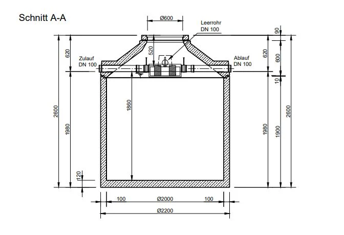 Mall Betonzisterne Family 5800 Liter, begehbar, mit Patronenfilter - Image 3