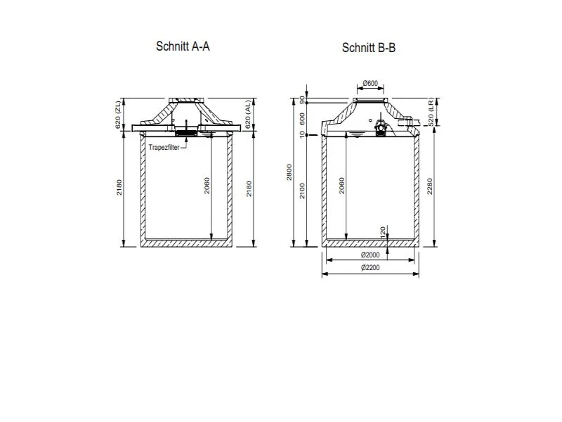 Mall Betonzisterne Family 6500 Liter, begehbar, mit Trapezfilter - Image 3