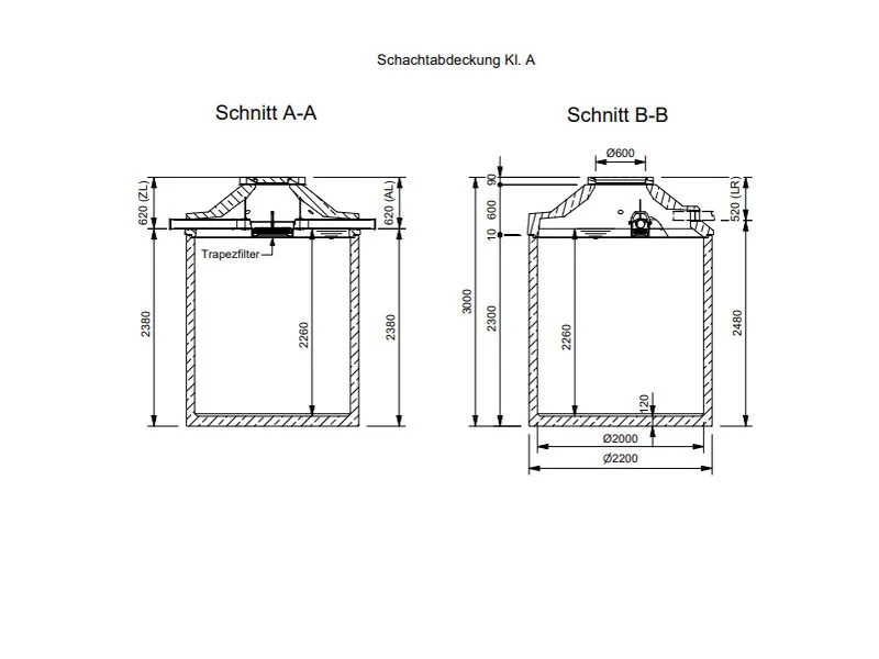 Mall Betonzisterne Family 7000 Liter, begehbar, mit Trapezfilter - Image 3