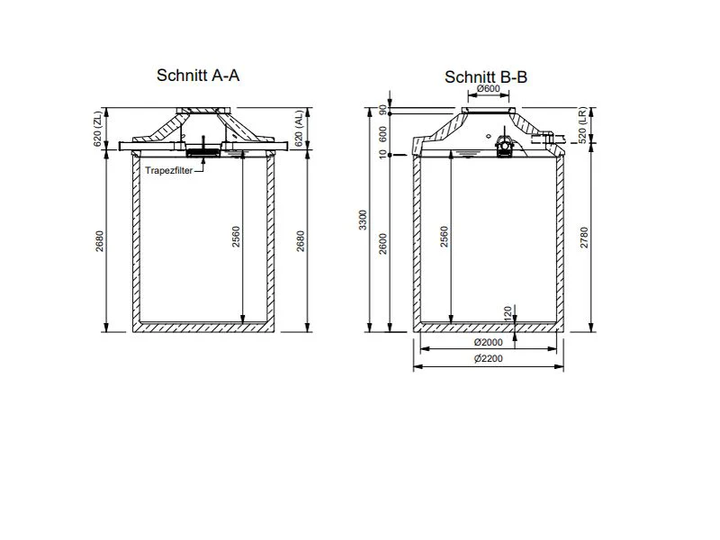 Mall Betonzisterne Family 8000 Liter, begehbar, mit Trapezfilter - Image 3