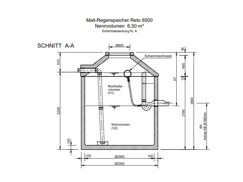 Mall Retentionszisterne Reto 6500 Liter, begehbar - Image 2