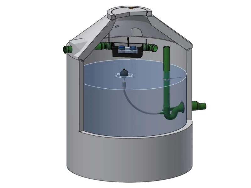 Mall Retentionszisterne Reto Family 6500 Liter, begehbar, mit Patronenfilter