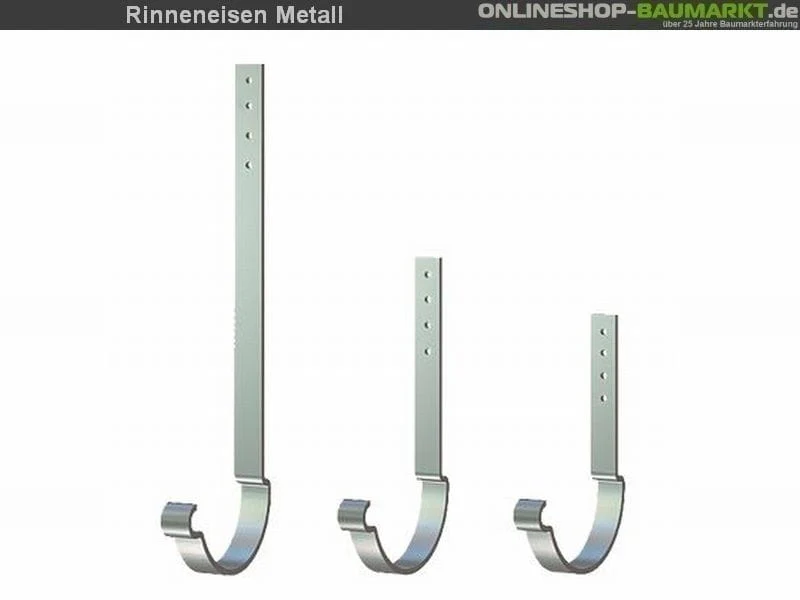Metall-Dachrinne dunkelgrau Satteldach 500 cm - Image 5
