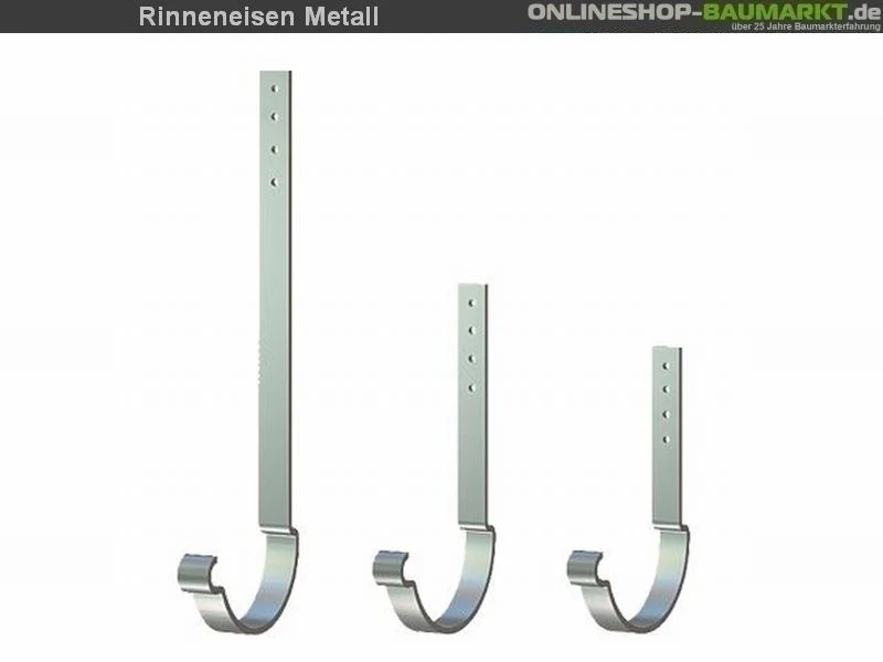 Metall-Dachrinne dunkelgrau Satteldach 800 cm - Image 5