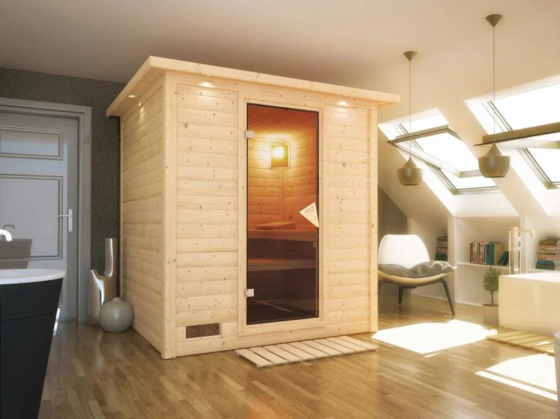 Mojave - Karibu Sauna ohne Ofen - mit Dachkranz - - Image 4