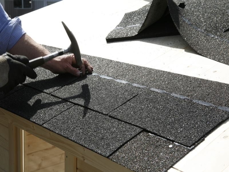 Montage 29 Pakete Bitumen Dachschindeln