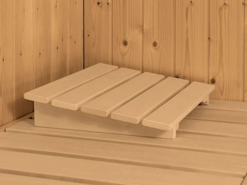 Nanja - Karibu Sauna Plug & Play 3,6 kW Bio Ofen, ext. Steuerung - ohne Dachkranz - Energiespartür - Image 8