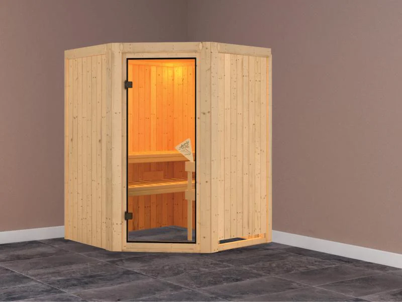 Nanja - Karibu Sauna Plug & Play ohne Ofen - ohne Dachkranz - - Image 2