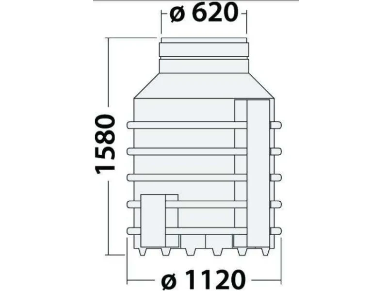 Nautilus Eco Linie 1.000 Liter ohne Bohrung - Image 2
