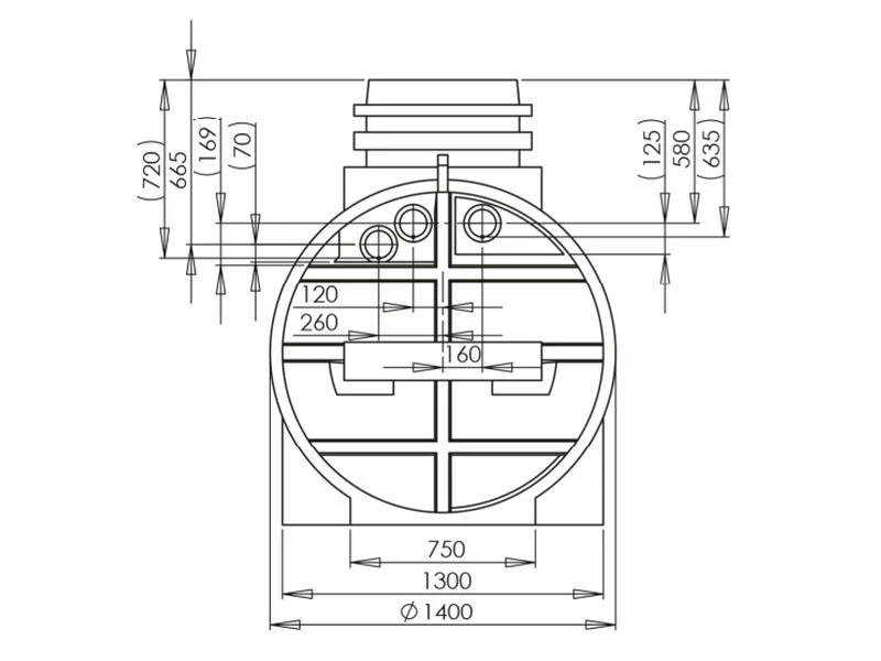 Nautilus Zisterne Eco-Line 3.300 Liter mit 3 Lippendichtungen - Image 3