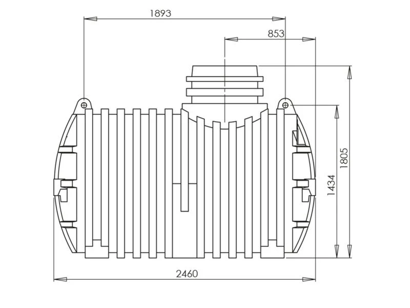 Nautilus Zisterne Eco-Line 3.300 Liter mit 3 Lippendichtungen - Image 4