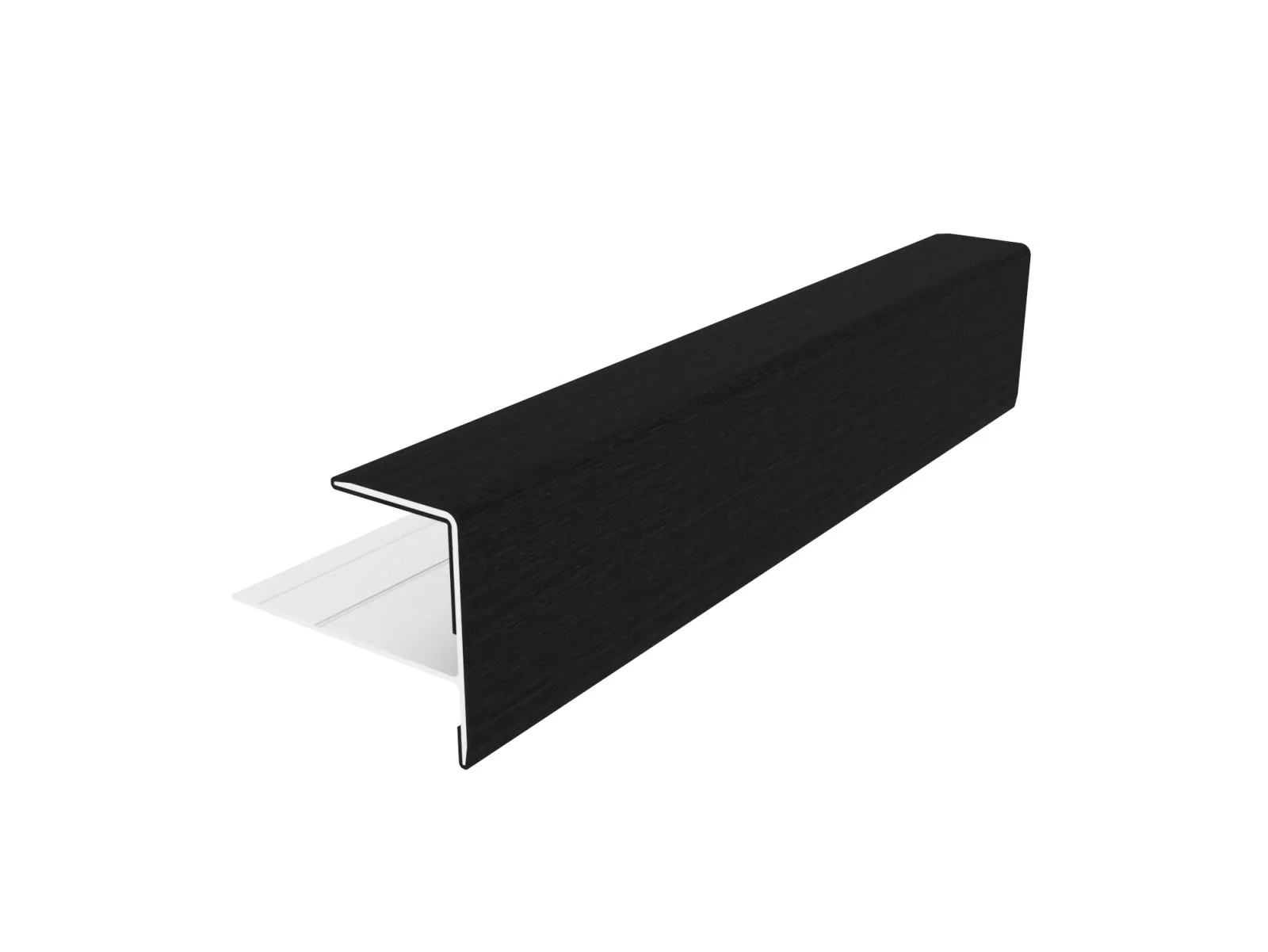 Linholm Fassadenprofil Alu-Coex Endprofil Ebony - Image 2