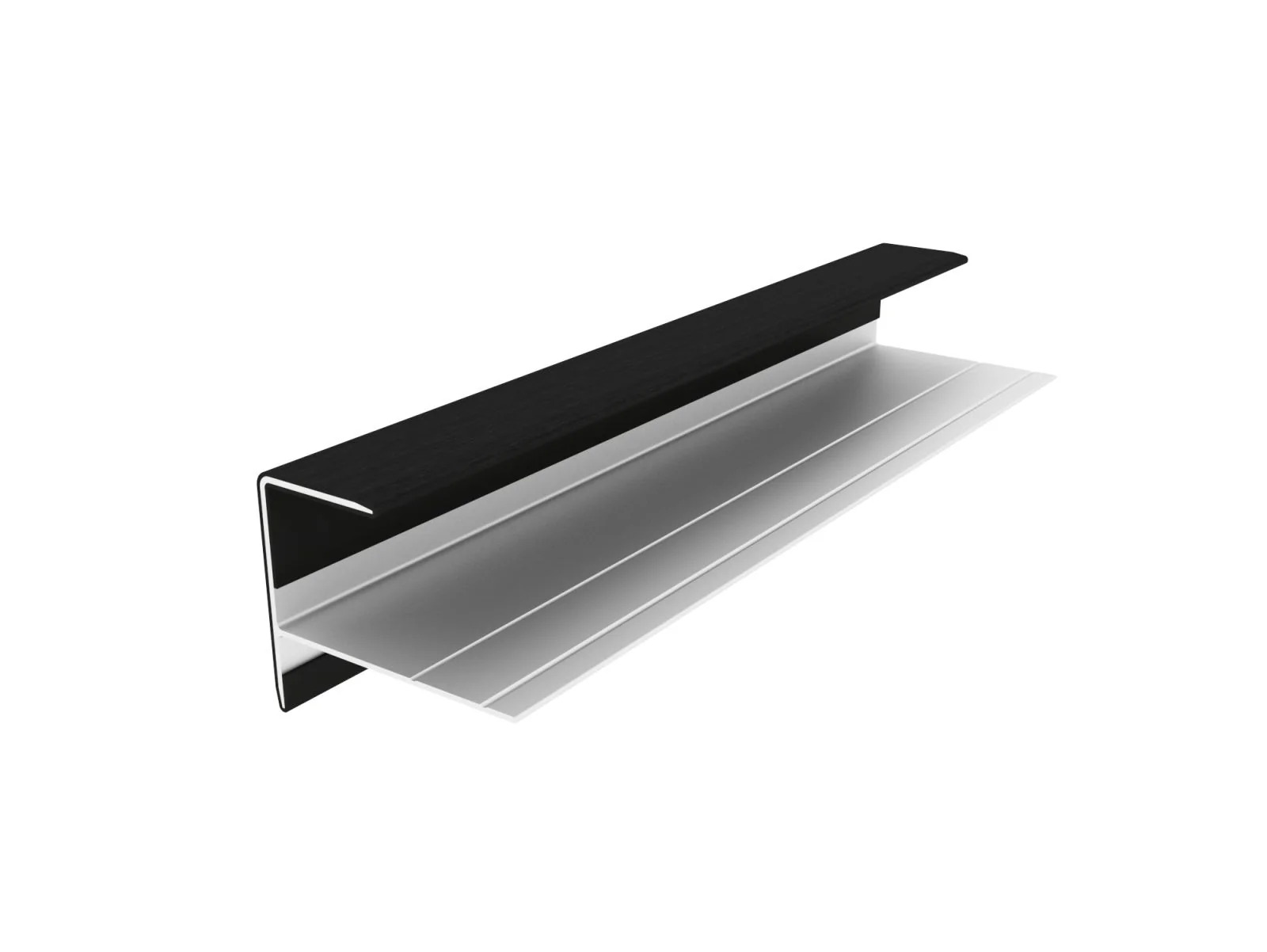 Linholm Fassadenprofil Alu-Coex Endprofil Ebony - Image 4