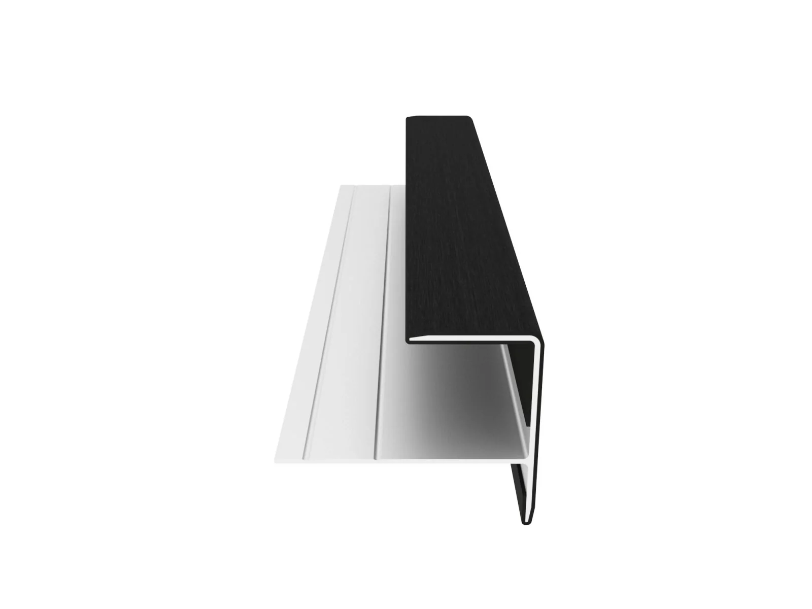 Linholm Fassadenprofil Alu-Coex Endprofil Ebony - Image 5