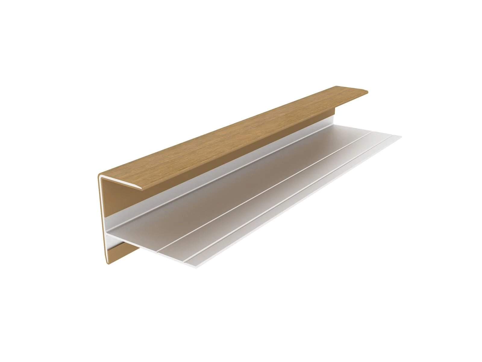 Linholm Fassadenprofil Alu-Coex Endprofil Red Cedar - Image 4