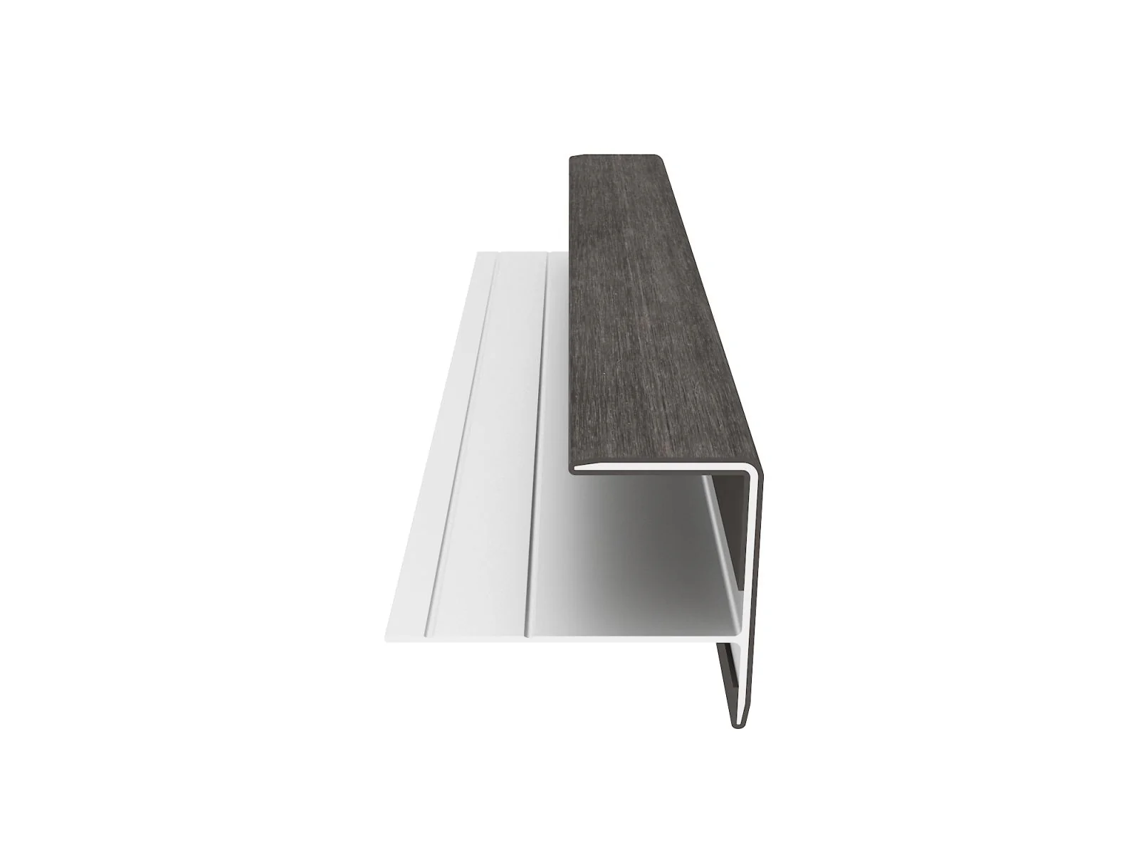 Linholm Fassadenprofil Alu-Coex Endprofil Silver Gray - Image 5