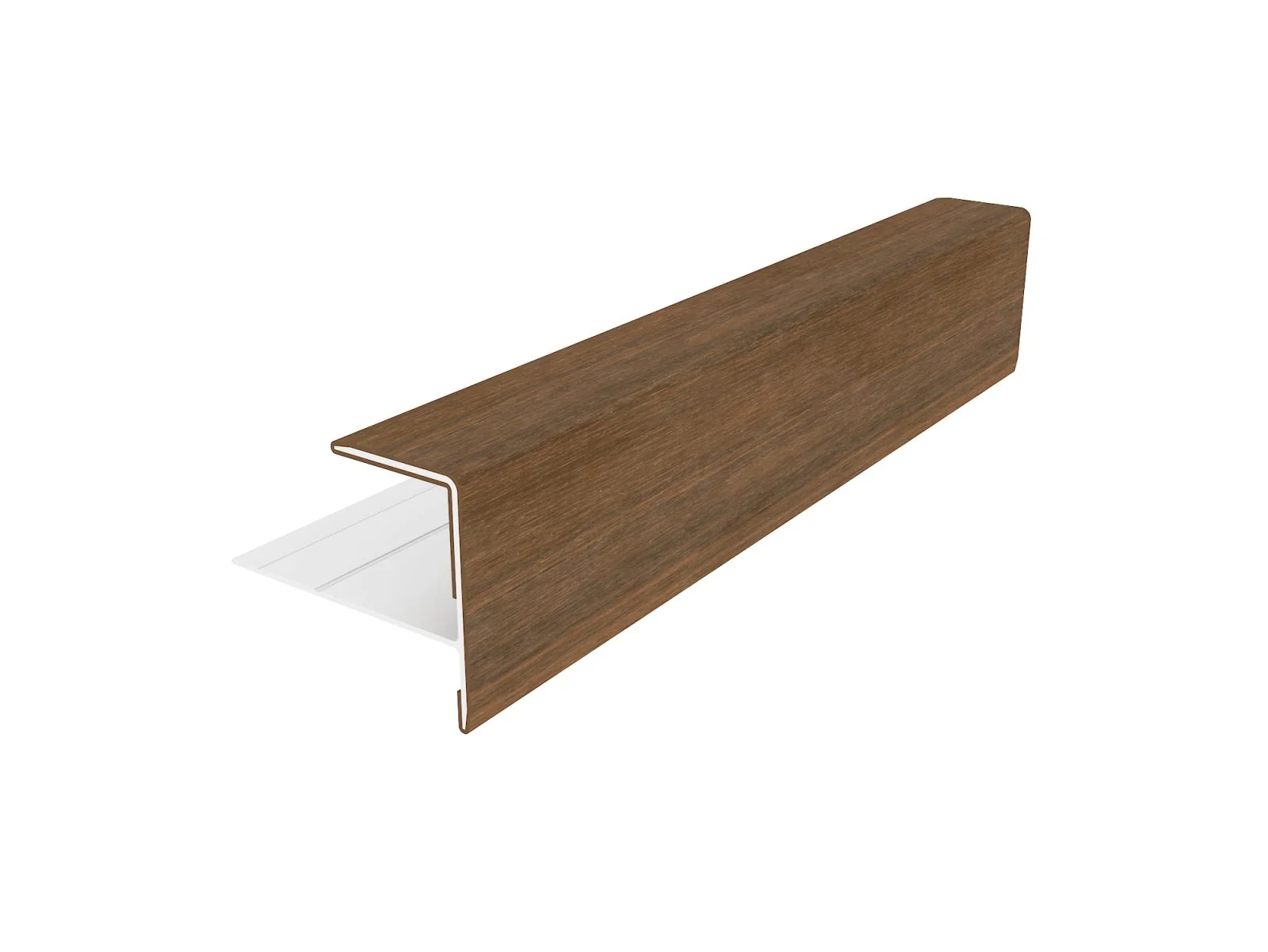 Linholm Fassadenprofil Alu-Coex Endprofil Teak - Image 2