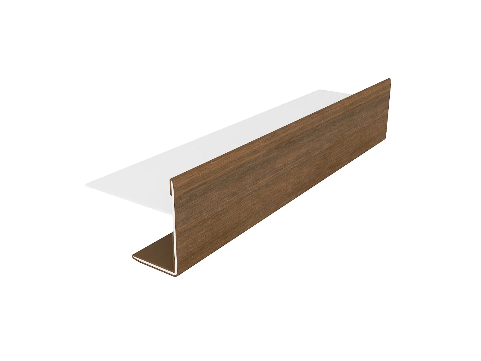 Linholm Fassadenprofil Alu-Coex Endprofil Teak - Image 3