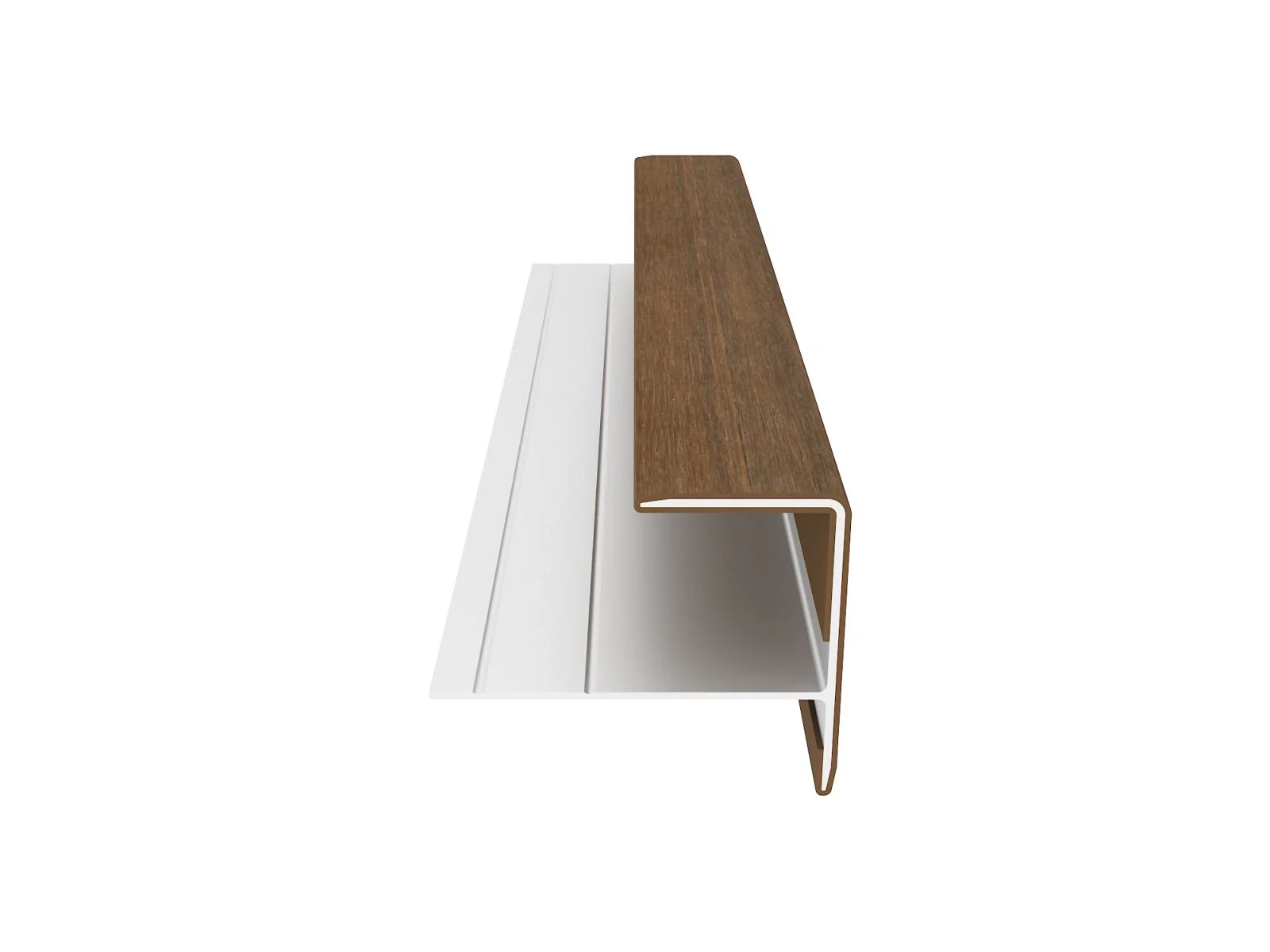 Linholm Fassadenprofil Alu-Coex Endprofil Teak - Image 5