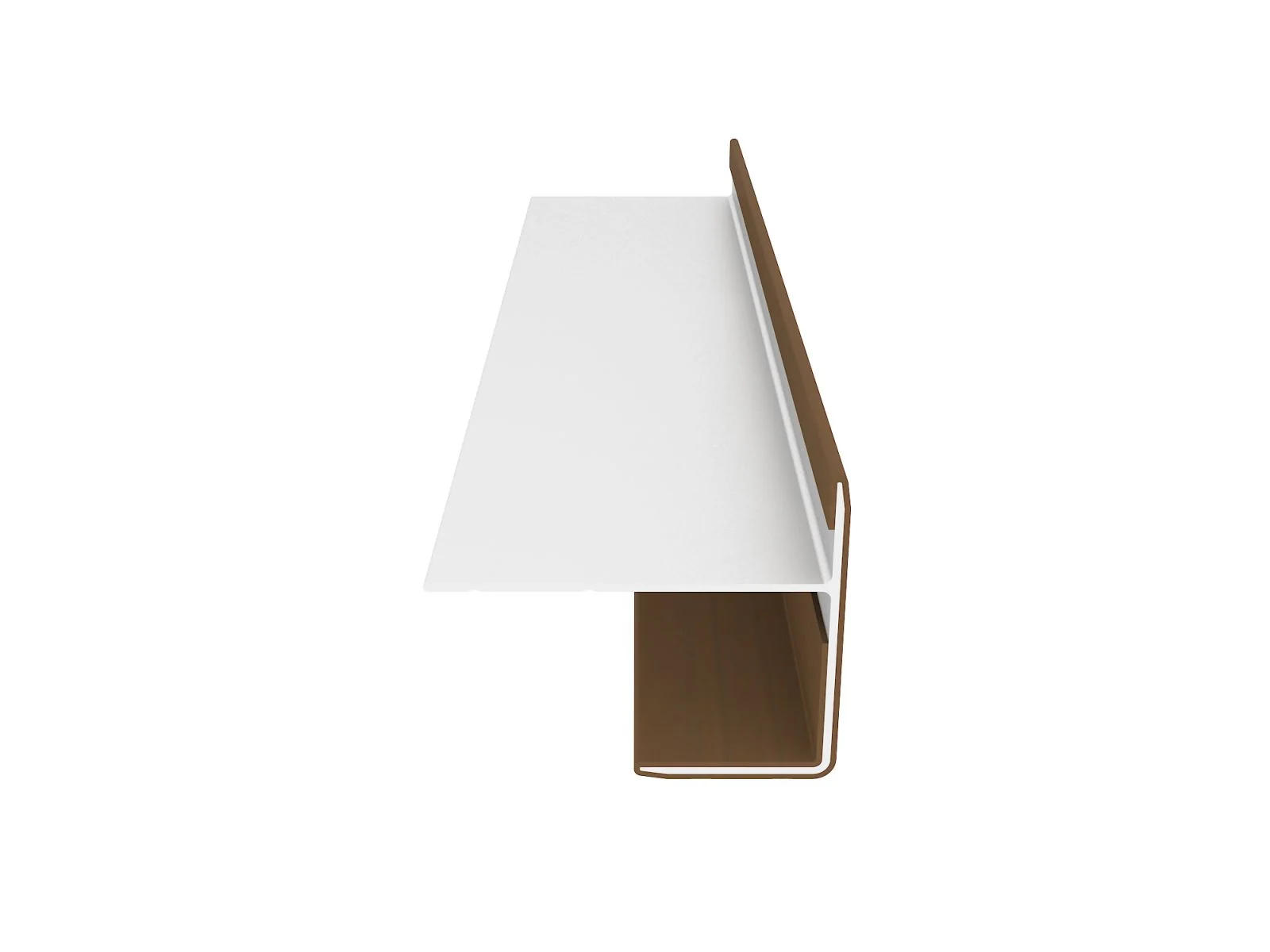 Linholm Fassadenprofil Alu-Coex Endprofil Teak - Image 6