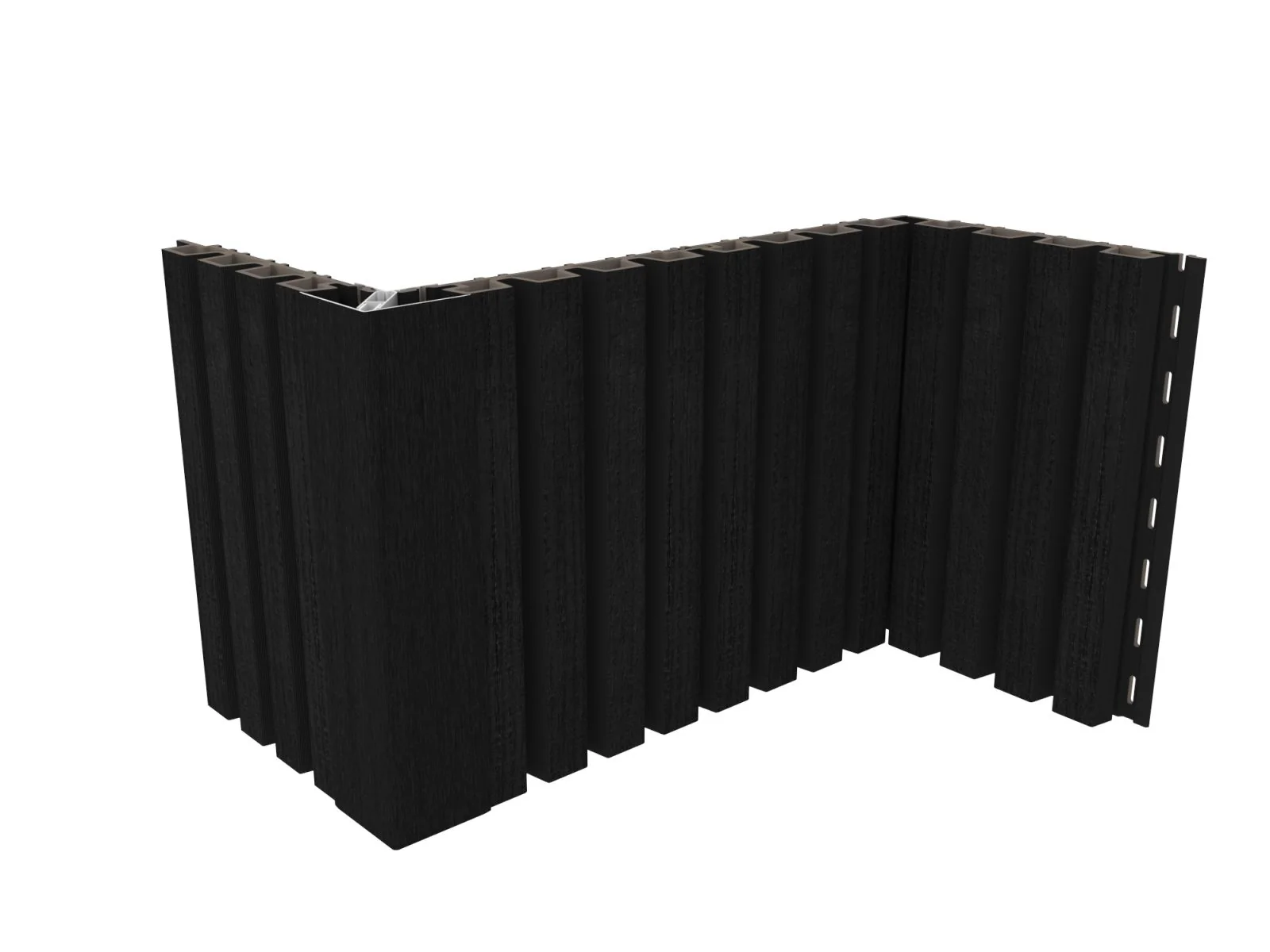 Linholm Fassadenverkleidung Castellation Pro 35 Ebony 390cm - Image 9