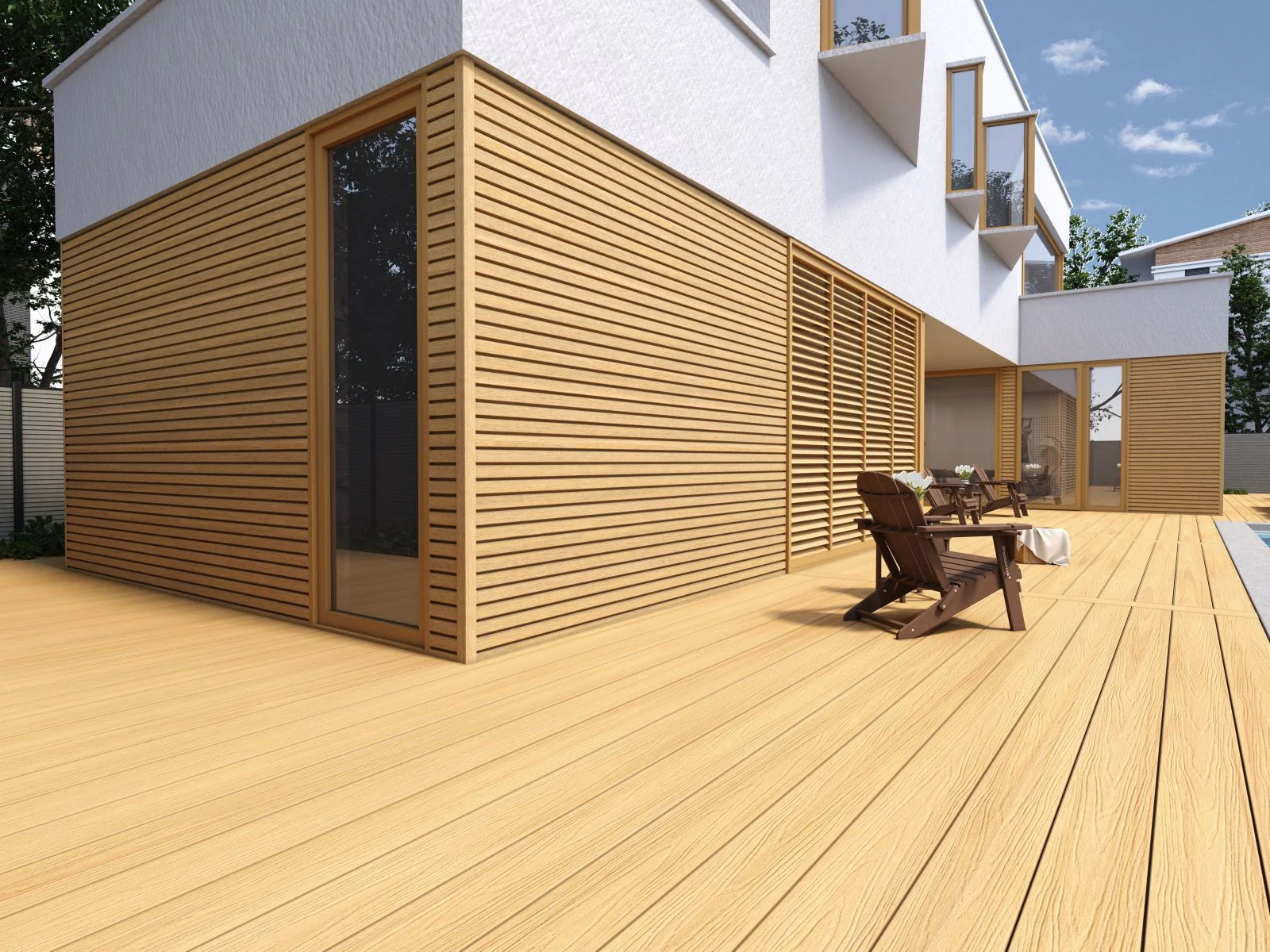 Linholm Fassadenverkleidung Castellation Pro 35 Red Cedar 390cm - Image 4