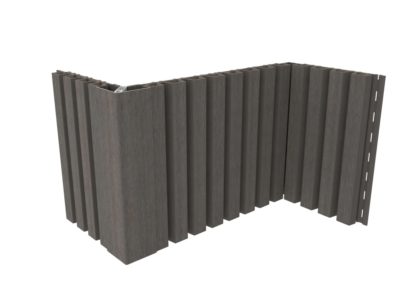 Linholm Fassadenverkleidung Castellation Pro 35 Silver Gray 290cm - Image 10