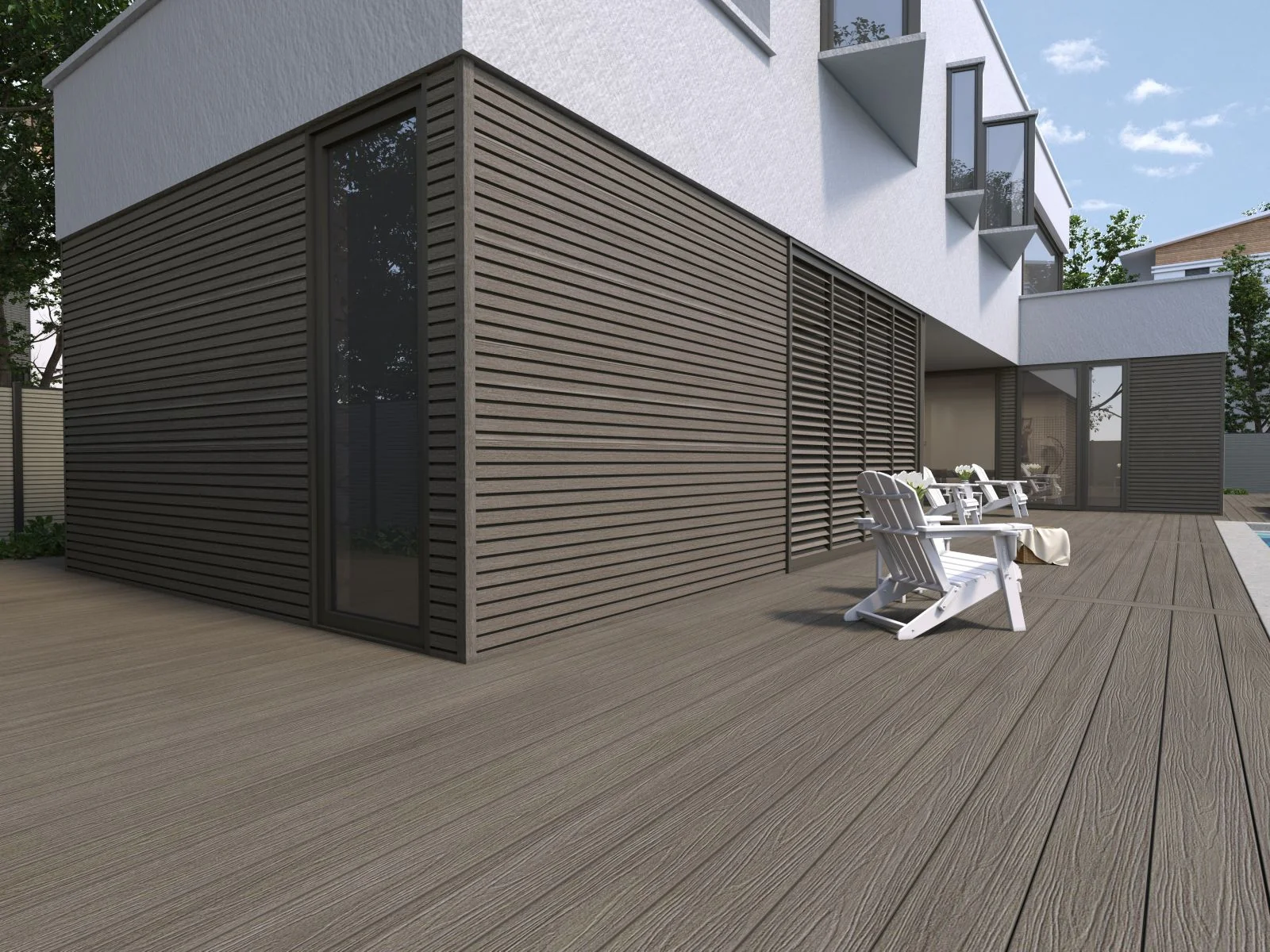 Linholm Fassadenverkleidung Castellation Pro 35 Silver Gray 390cm - Image 4