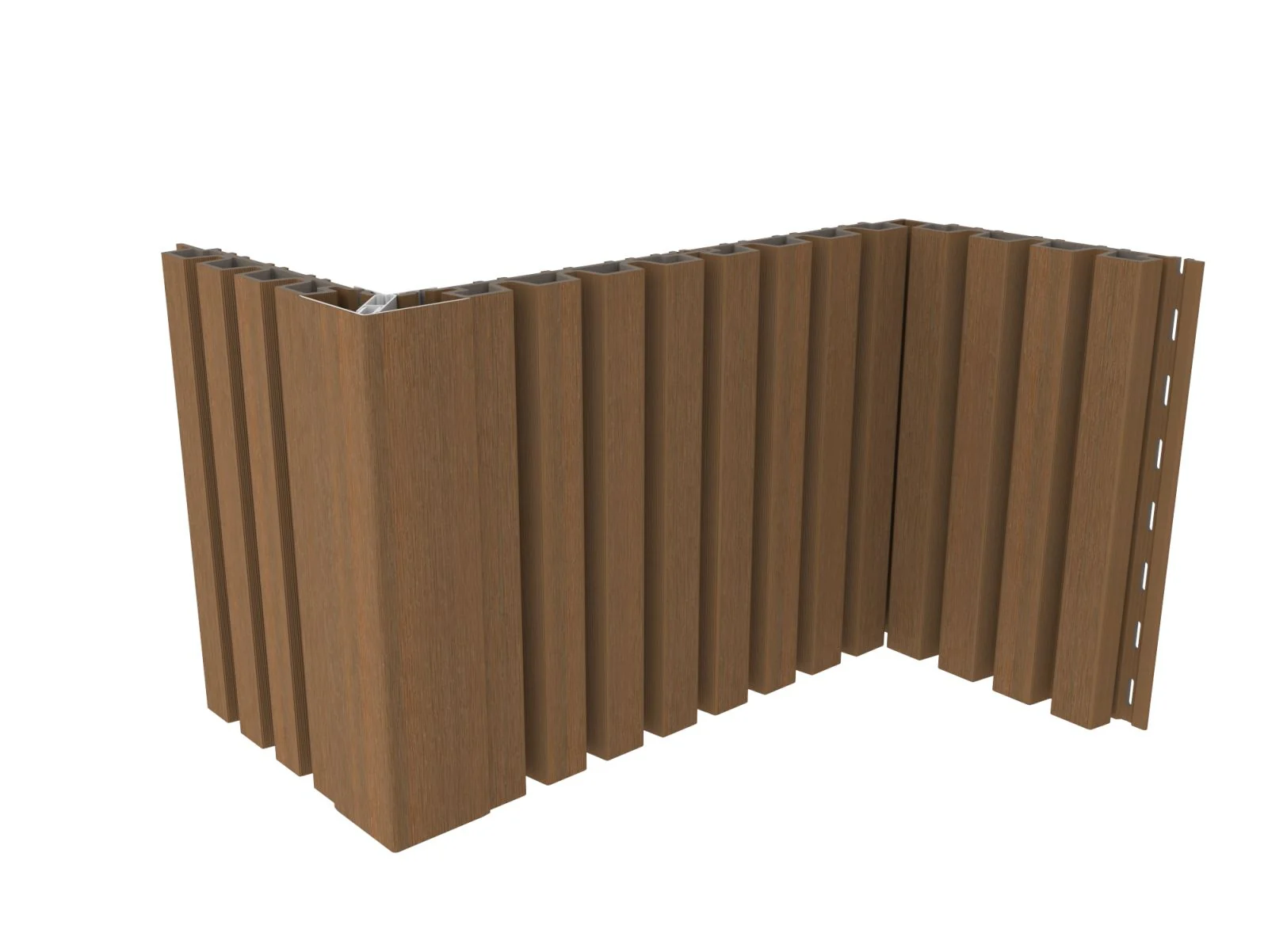 Linholm Fassadenverkleidung Castellation Pro 35 Teak 290cm - Image 10