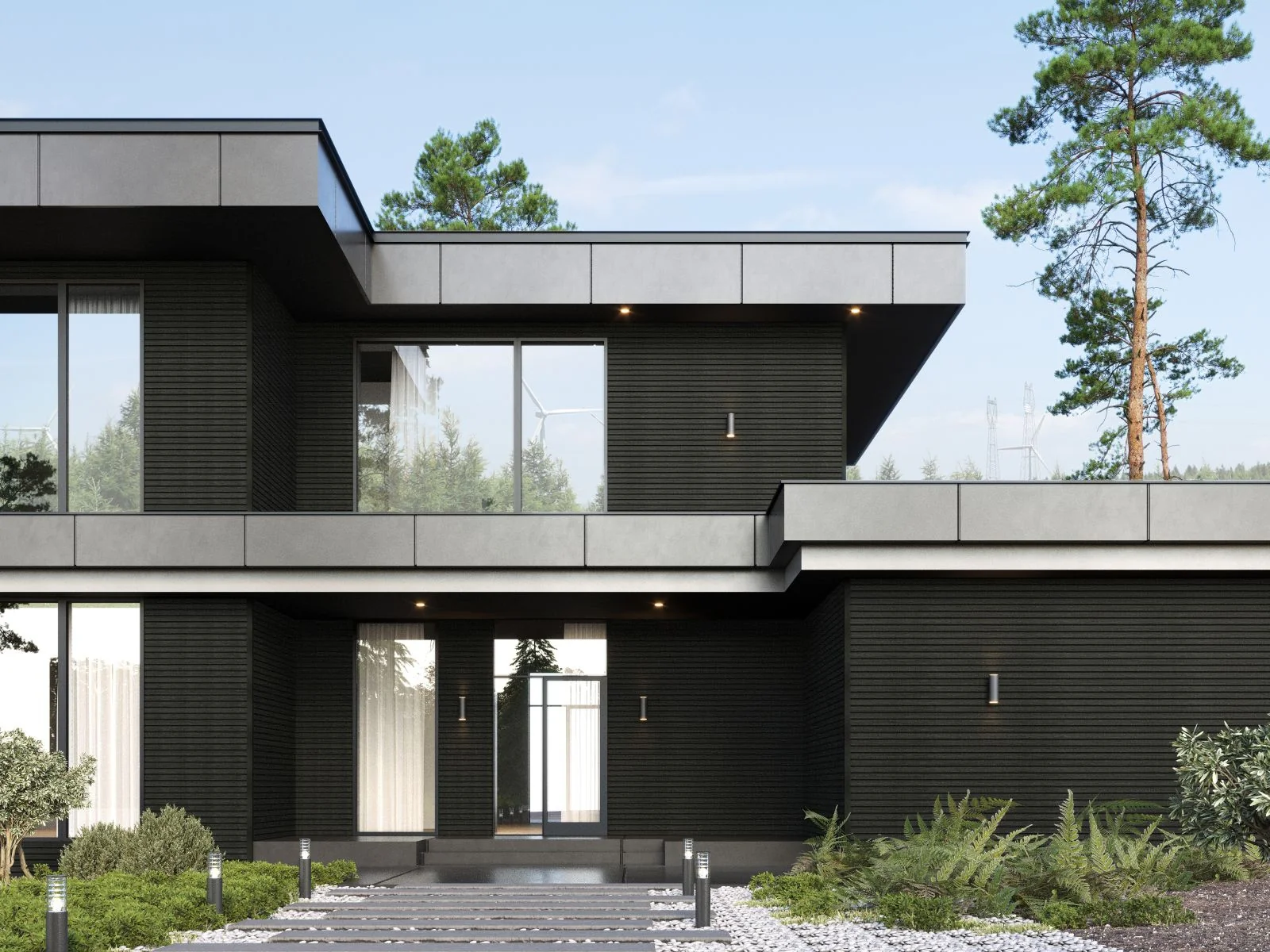 Linholm Fassadenverkleidung Castellation Pro 65 Ebony 290cm - Image 4