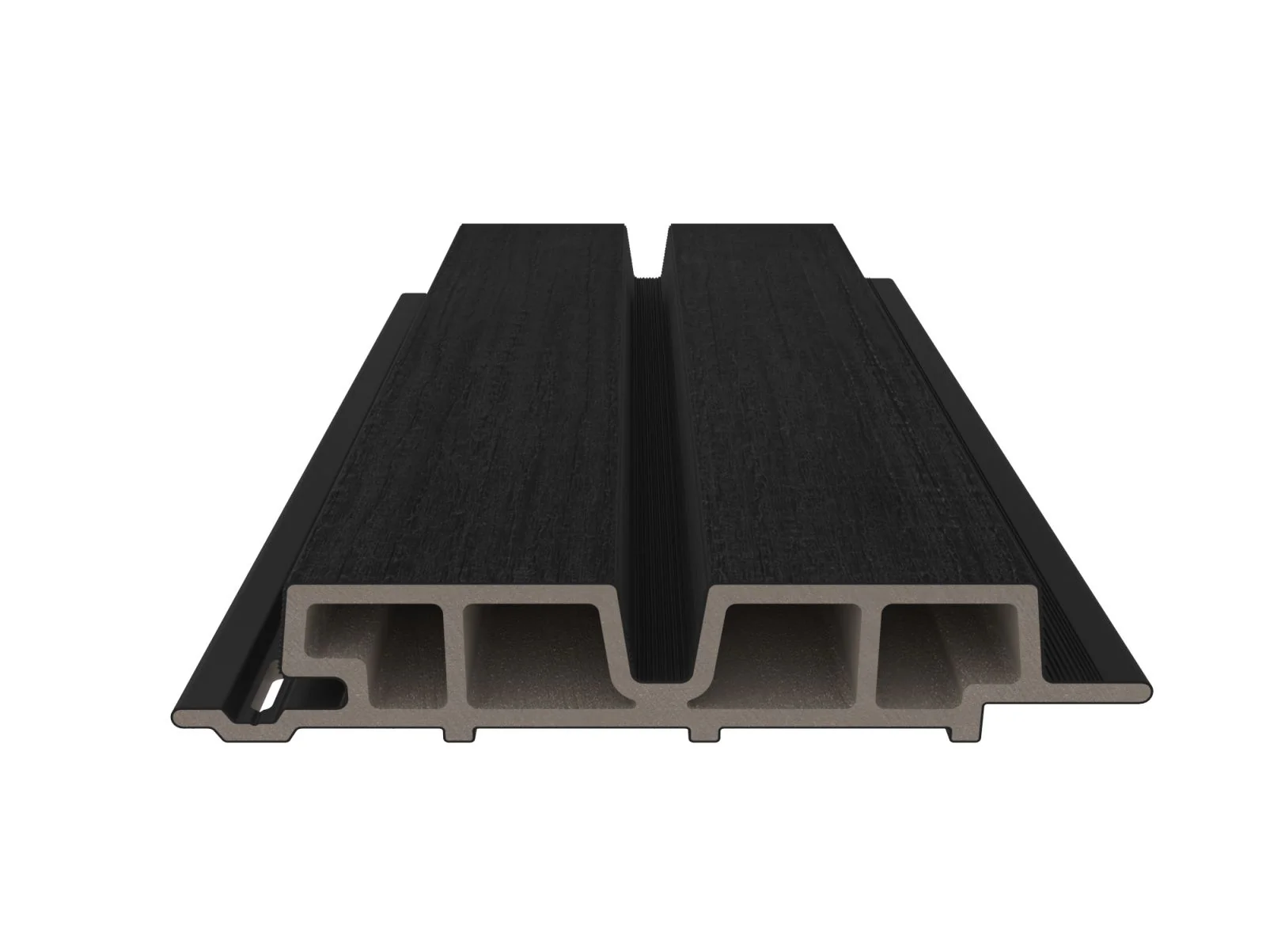 Linholm Fassadenverkleidung Castellation Pro 65 Ebony 390cm - Image 5