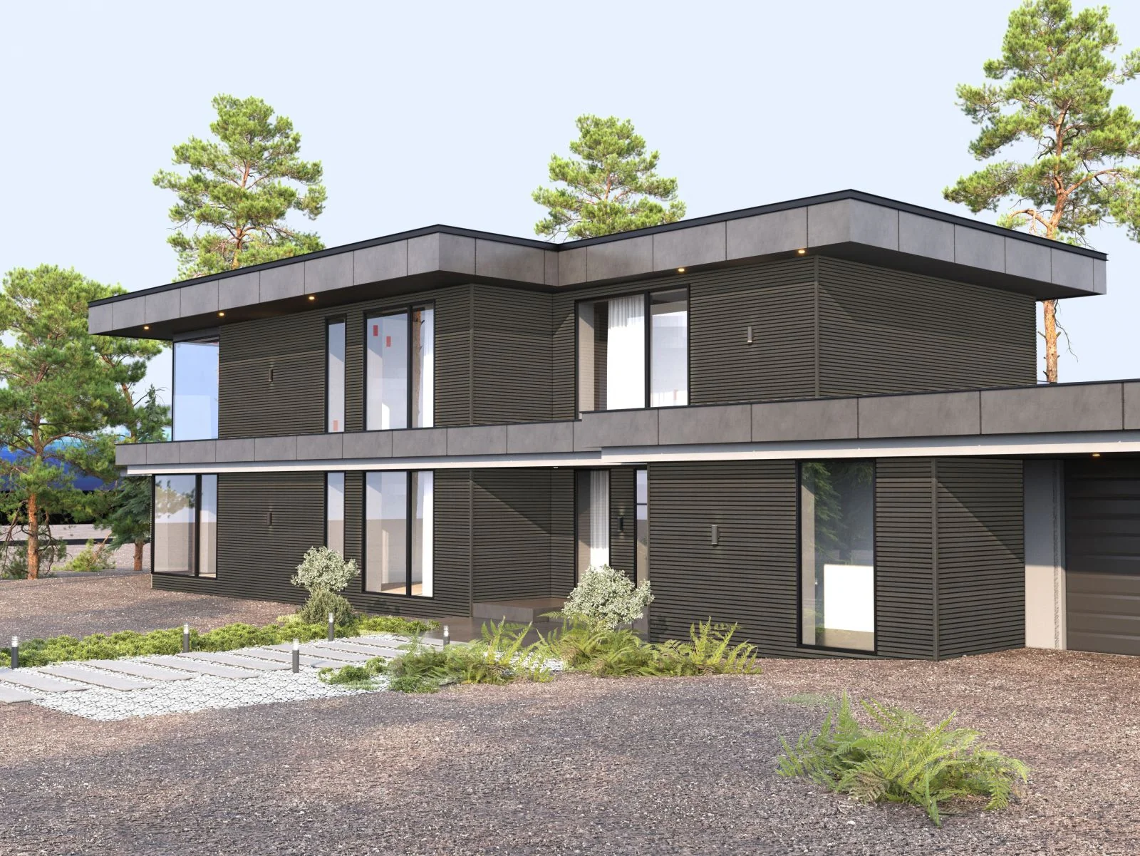 Linholm Fassadenverkleidung Castellation Pro 65 Silver Gray 290cm - Image 3