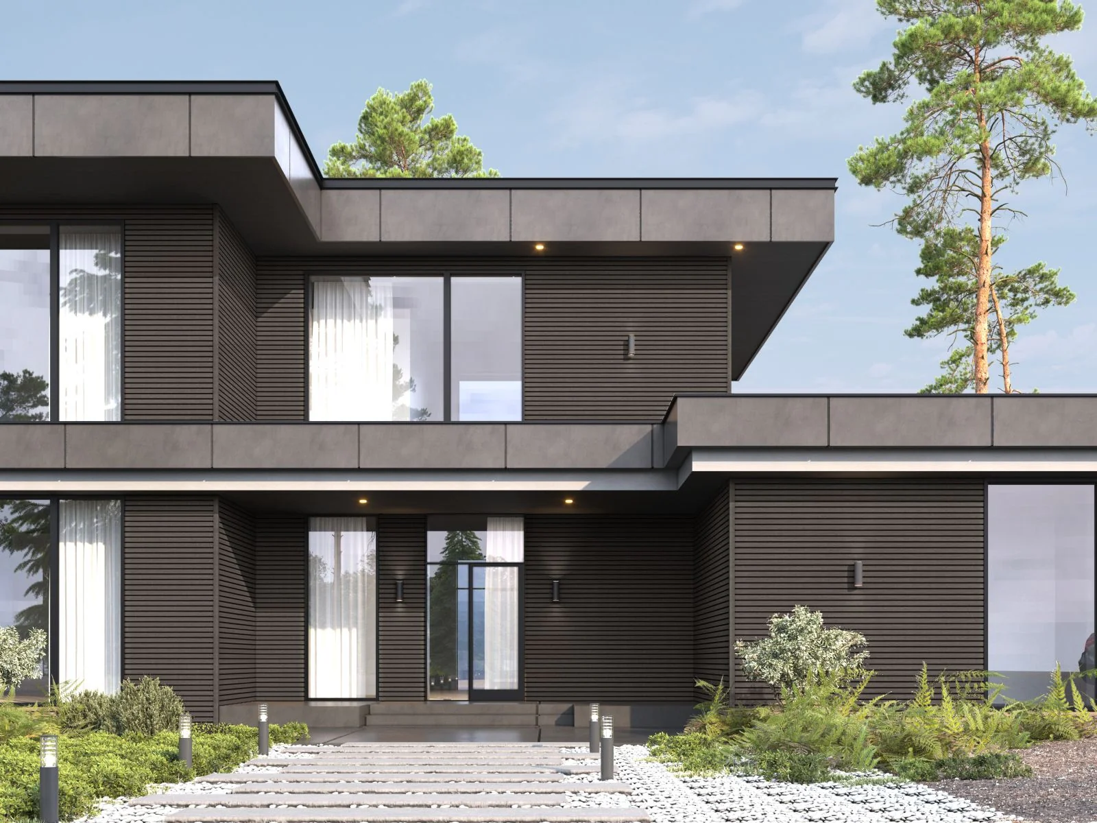 Linholm Fassadenverkleidung Castellation Pro 65 Silver Gray 290cm - Image 4