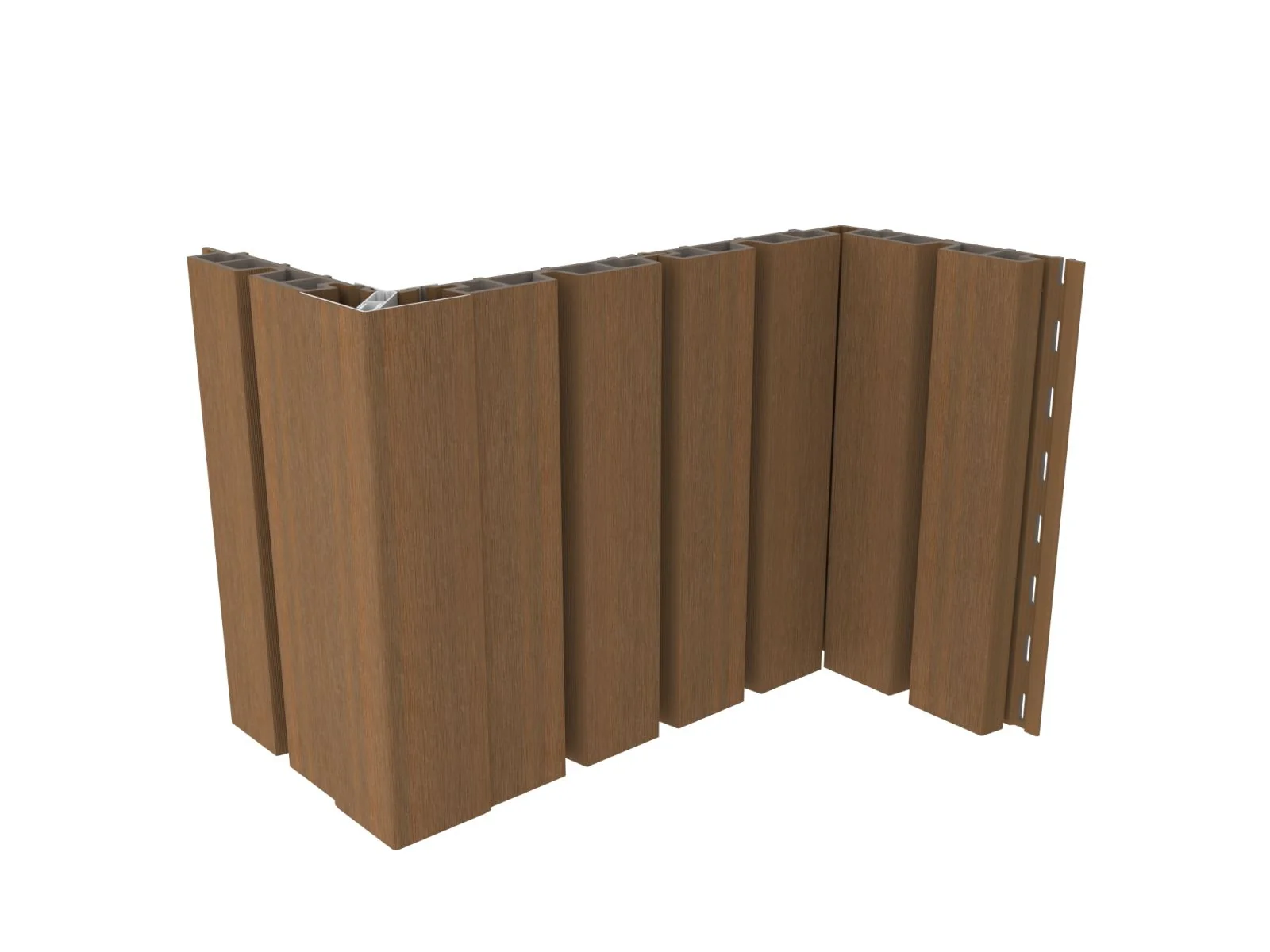 Linholm Fassadenverkleidung Castellation Pro 65 Teak 390cm - Image 10