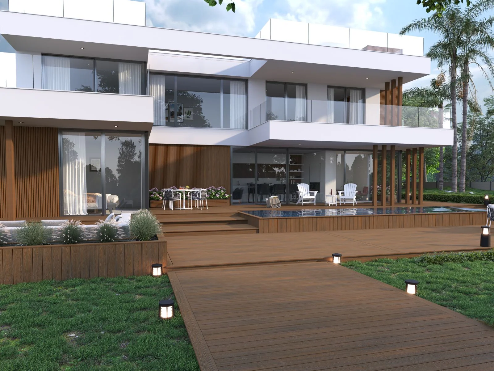 Linholm Terrassendiele Deluxe Teak 400cm - Image 4
