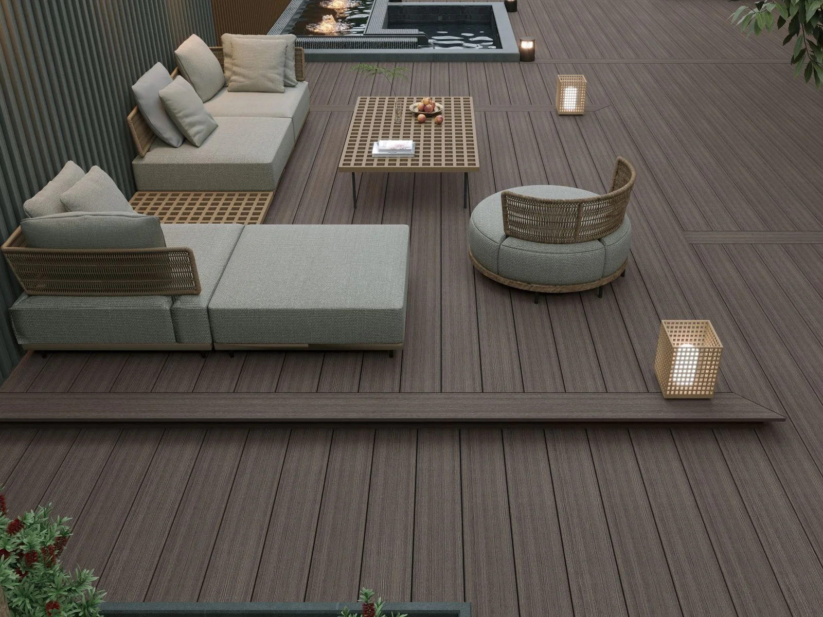Linholm Terrassendiele Oldwood Aged Wood 400cm - Image 4