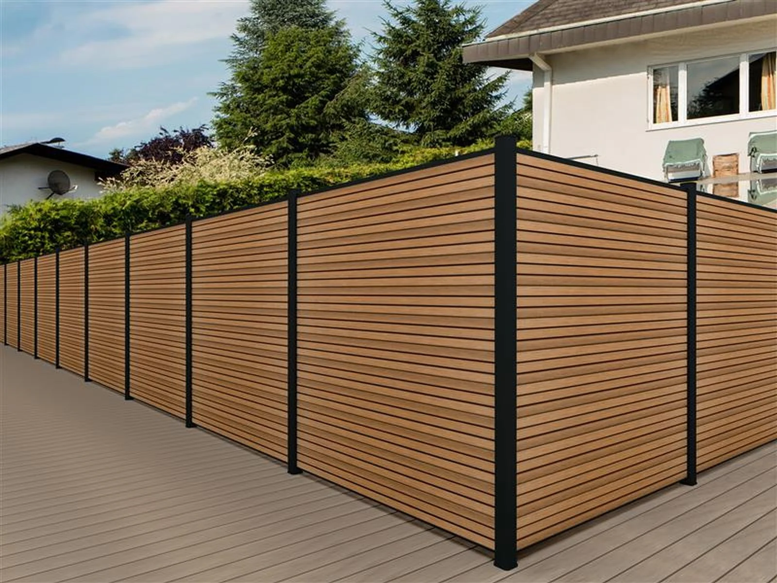Linholm Zaun Modena Teak - Image 9