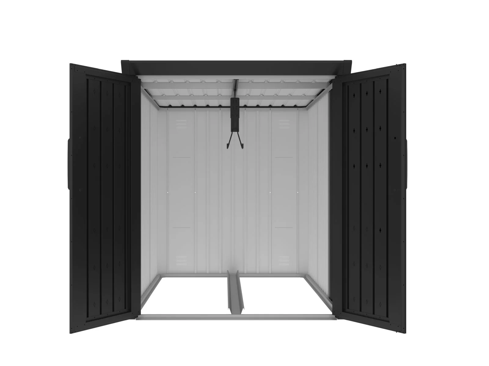 Norlinio Metall Fahrradgarage Faro 3 in Anthrazit, abschließbar - Image 6