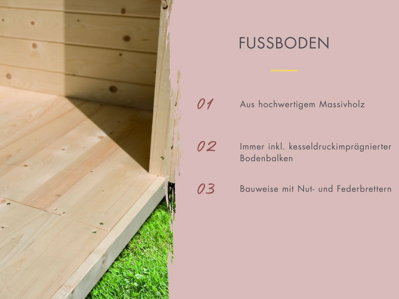 Norlinio Saunahaus Hella 1 terragrau - ohne Ofen - inkl. Dacheindeckung und Fußboden - Image 4