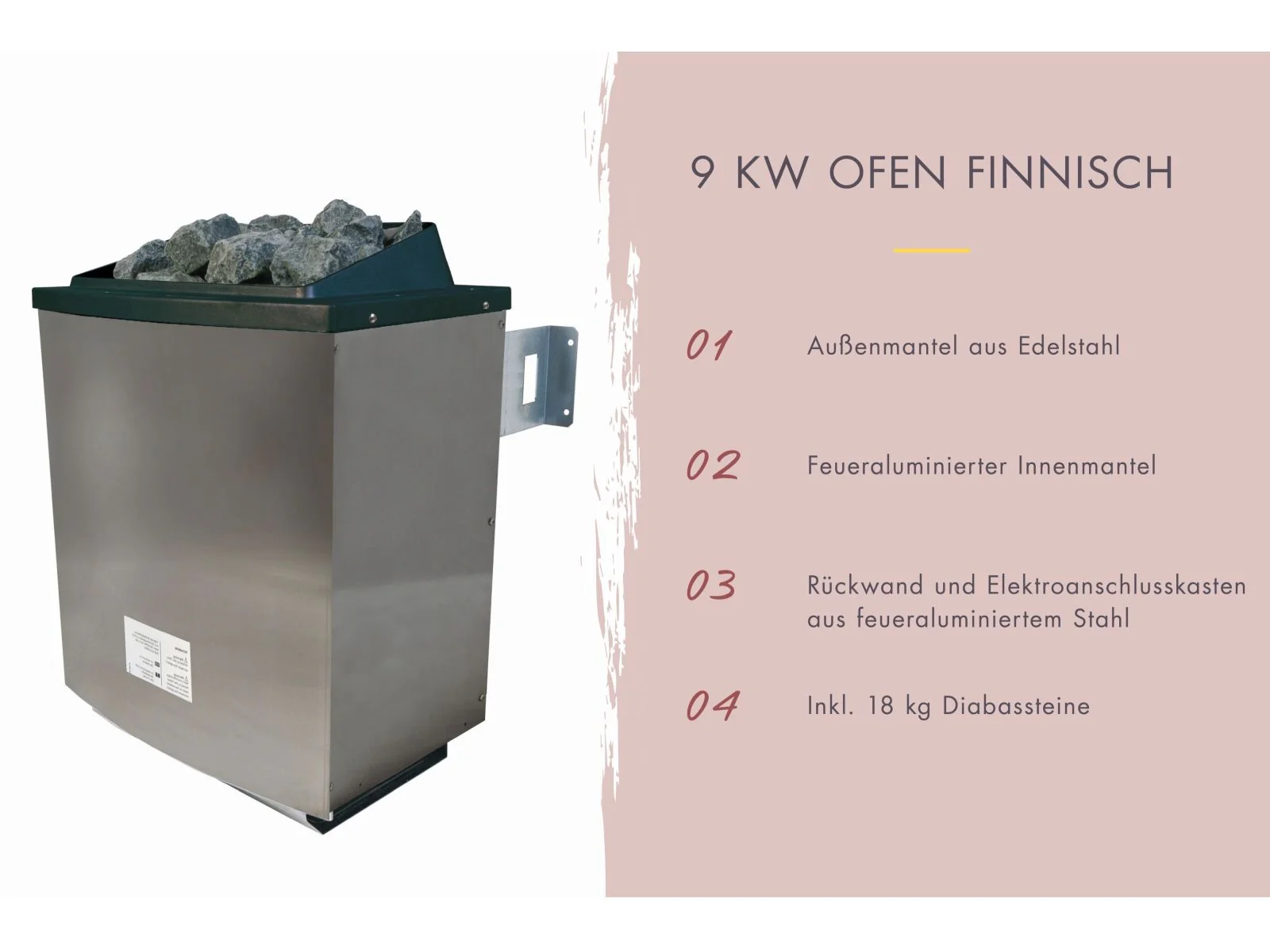 Norlinio Saunahaus Hella 2 terragrau 38 mm - inkl. 9 kW Ofen ext. Steuerung - mit Dacheindeckung und - Image 3