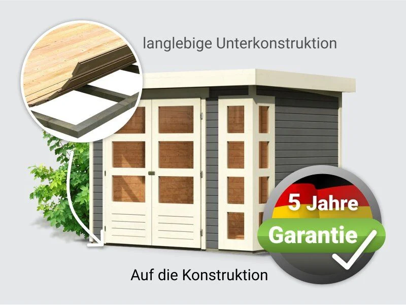 Norlinio Gartenhaus Kerken 3 terragrau inkl. Fußboden - Image 4