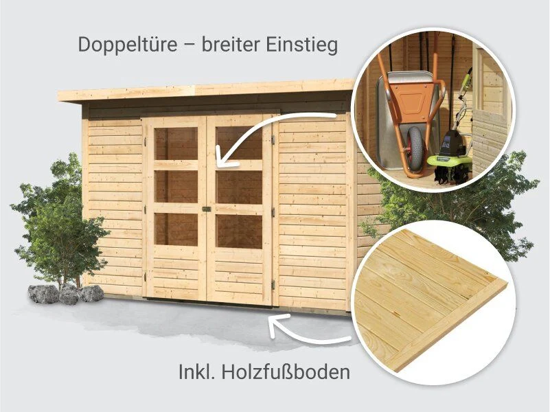 Norlinio Gartenhaus Stegen 5, inkl. Fußboden - Image 3